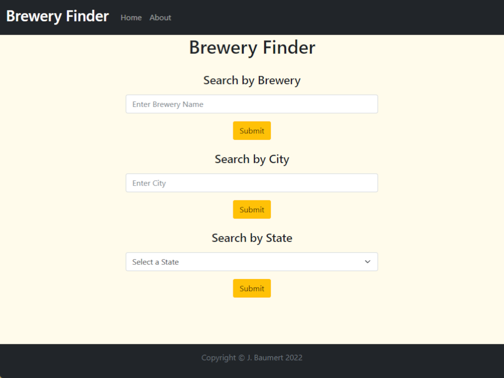 Brewery Finder Screenshot